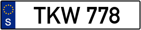 Truck License Plate